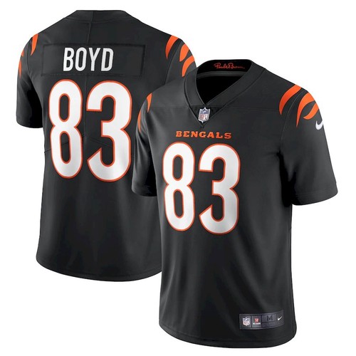 Men's Cincinnati Bengals #83 Tyler Boyd 2021 Black NFL Vapor Untouchable Limited Stitched Jersey